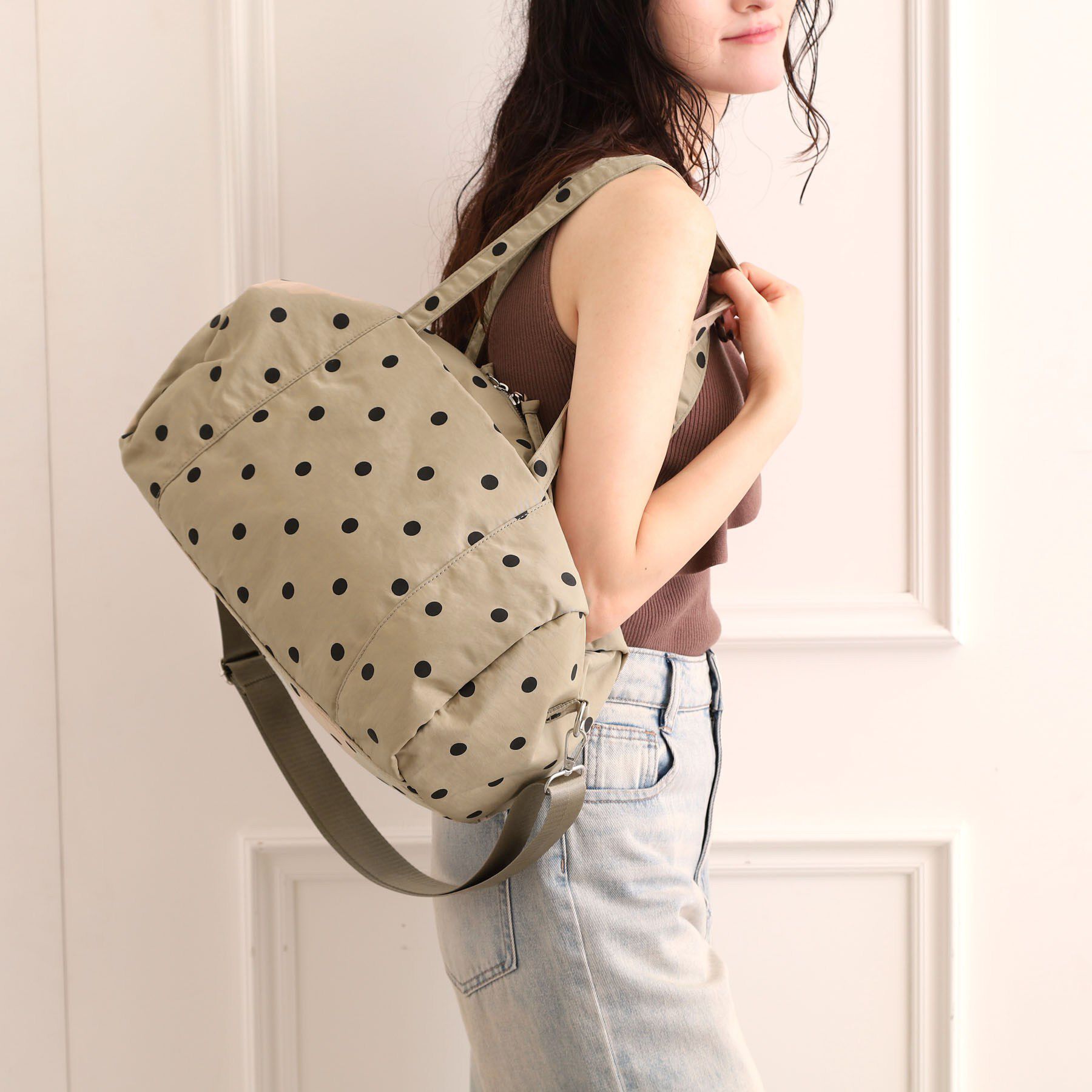 Ober Tashe「【EC限定】ドット2WAYボストンバッグ」|ボストンバッグ|