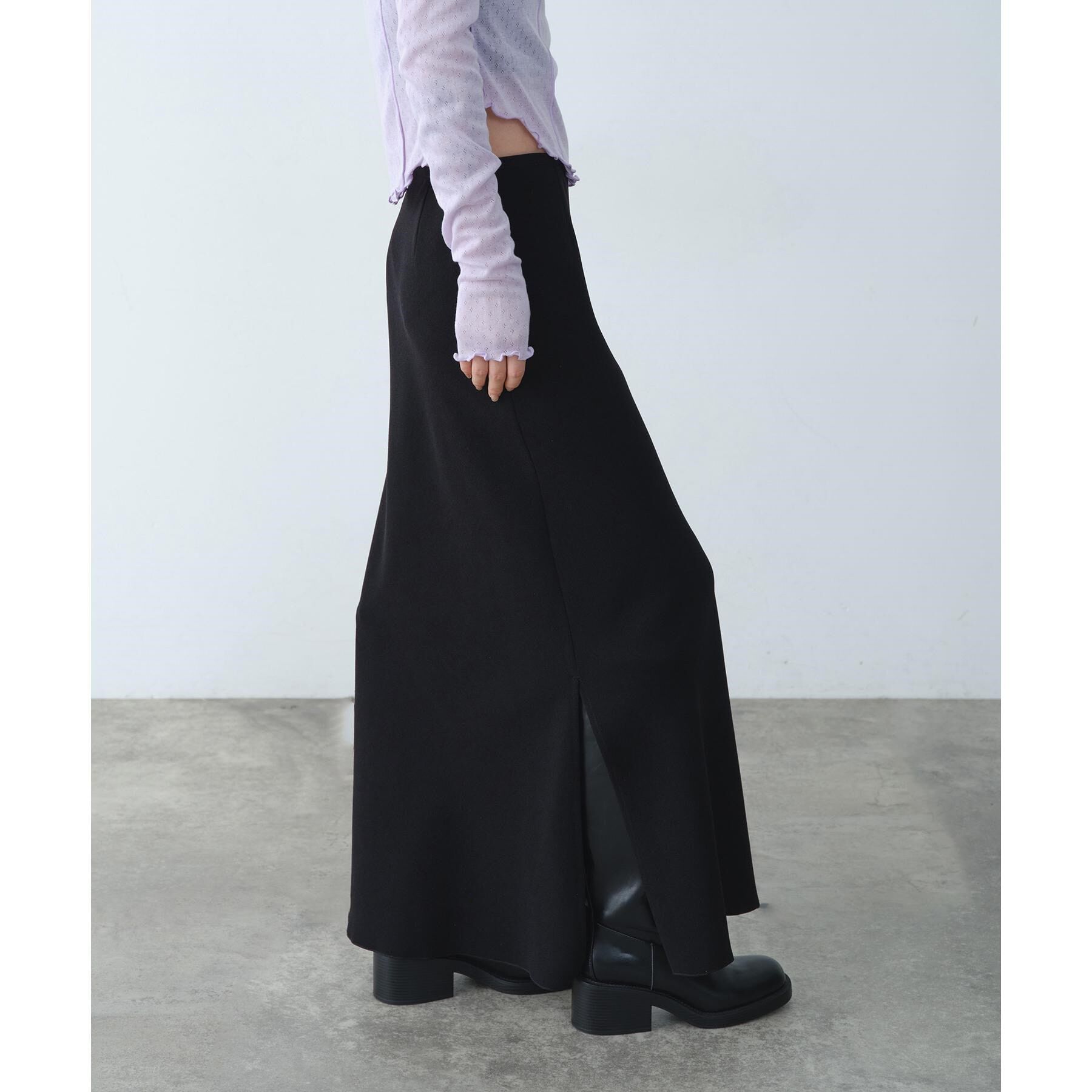 CODE A「【ReRe】easy－fit long skirt」|スカート|