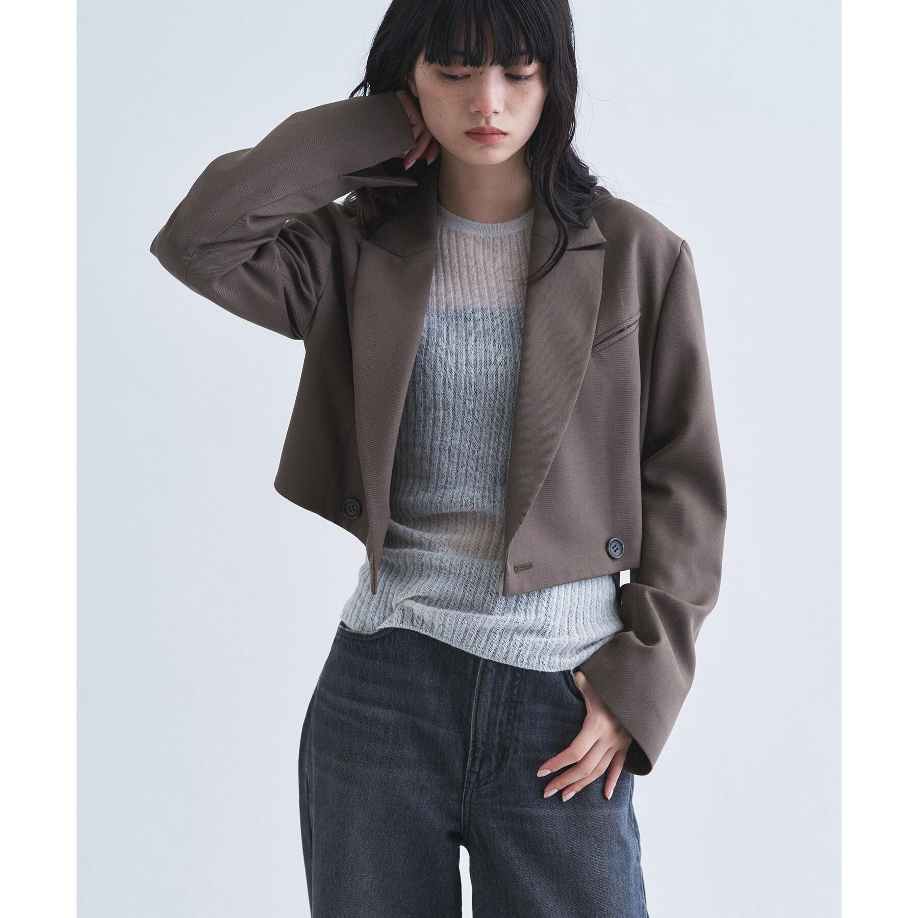 CODE A「ribboned tailor jacket」|テーラードジャケット|