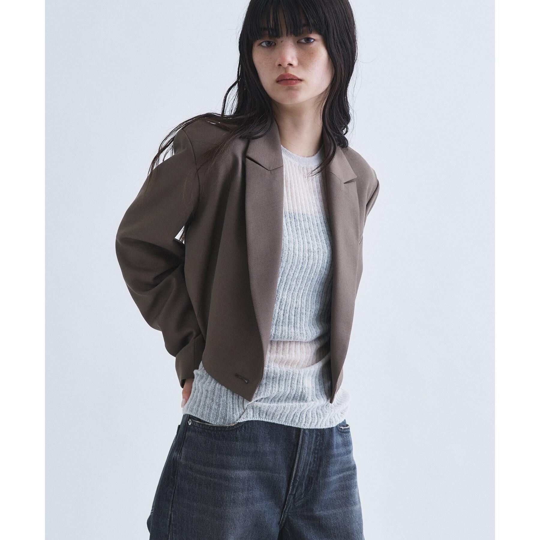 CODE A「ribboned tailor jacket」|テーラードジャケット|