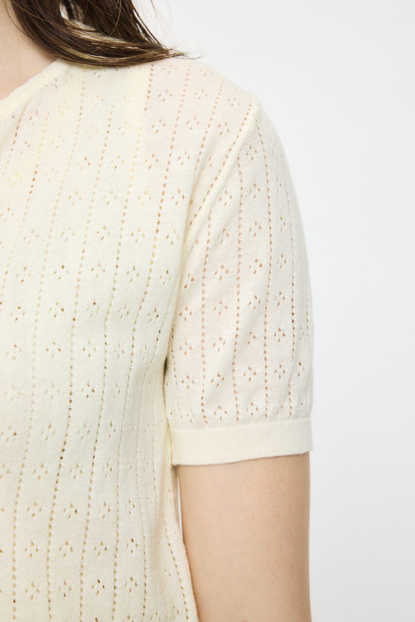 MOUSSY「EYELET KNIT カーディガン」|ニット・セーター|