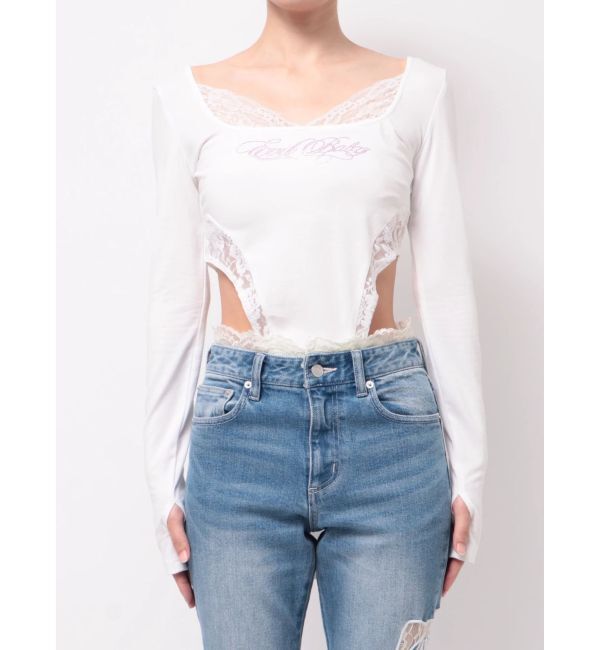 EVRIS「【SupBaby &times; EVRIS】レースドッキングボディースーツ」|Tシャツ・カットソー|