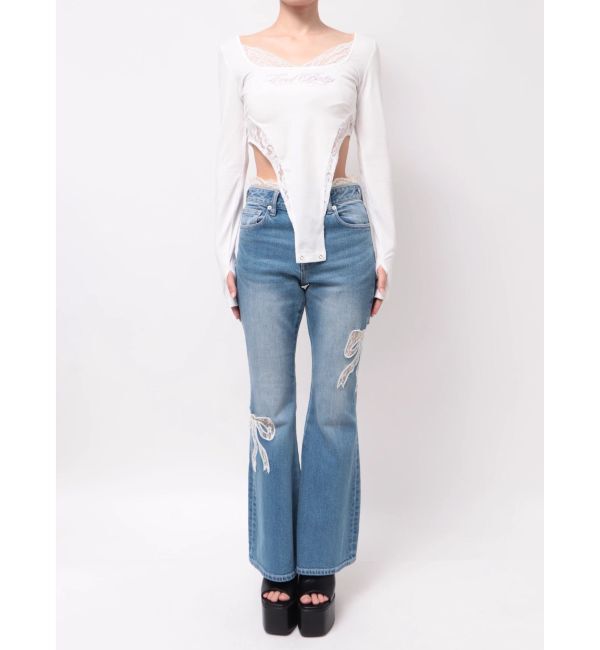 EVRIS「【SupBaby &times; EVRIS】レースドッキングボディースーツ」|Tシャツ・カットソー|