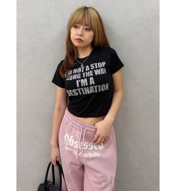 EVRIS「【SupBaby &times; EVRIS】メッセージロゴコンパクトTシャツ」|Tシャツ・カットソー|