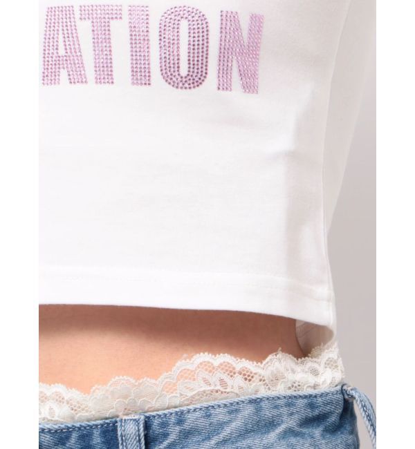 EVRIS「【SupBaby &times; EVRIS】メッセージロゴコンパクトTシャツ」|Tシャツ・カットソー|