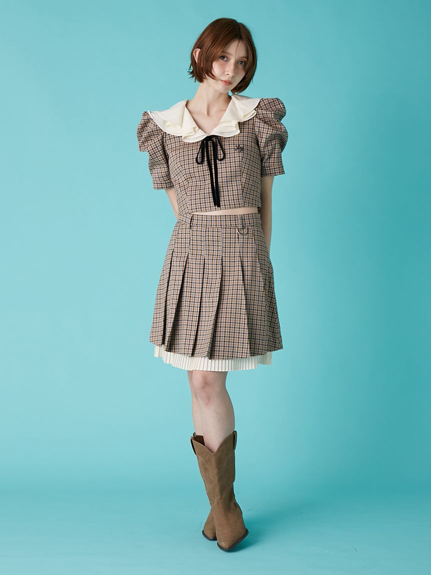 LILY BROWN「【LILY BROWN&times;Hearts2Hearts】プリーツスカート」|スカート|