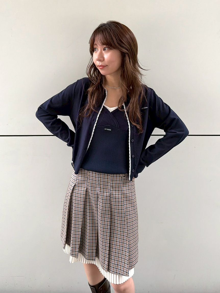LILY BROWN「【LILY BROWN&times;Hearts2Hearts】プリーツスカート」|スカート|