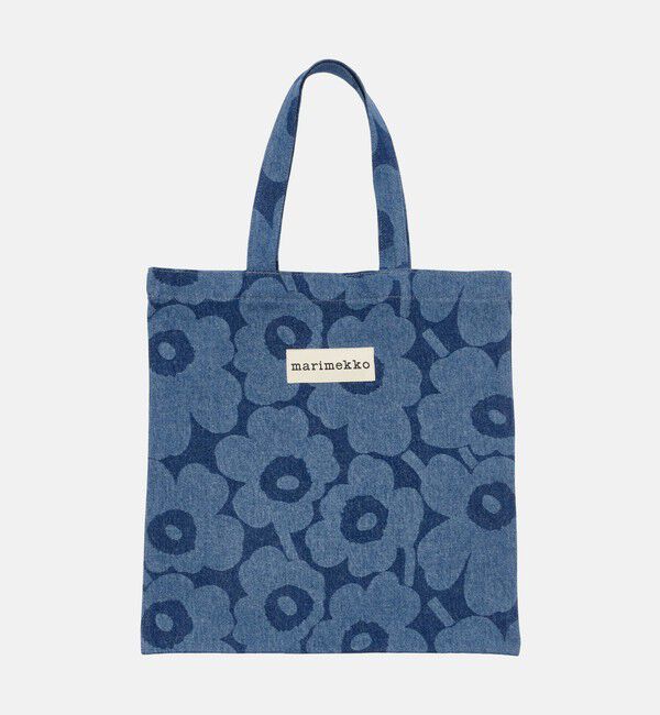 Marimekko「Vankka Denim Unikko トートバッグ」|トートバッグ|ミッドインディゴ