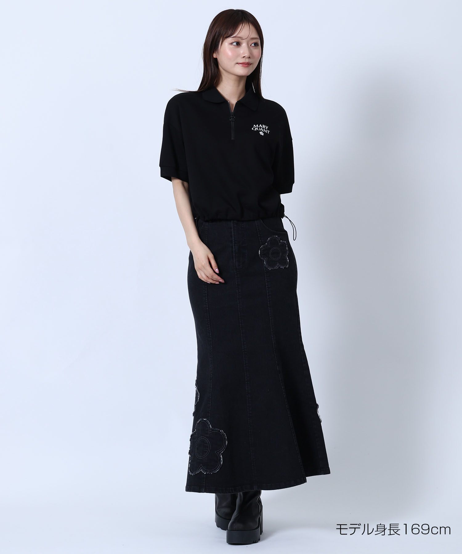 MARY QUANT「ボンディングポロ プルオーバー」|ポロシャツ|