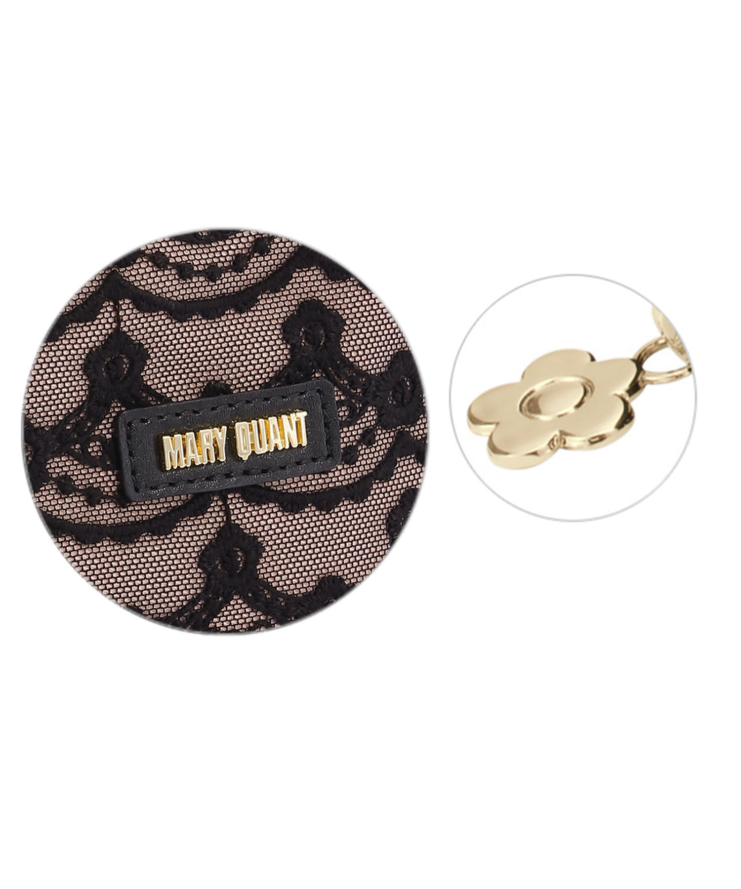 MARY QUANT「デイジーチュールレース キューボイドポーチミニ」|ポーチ|