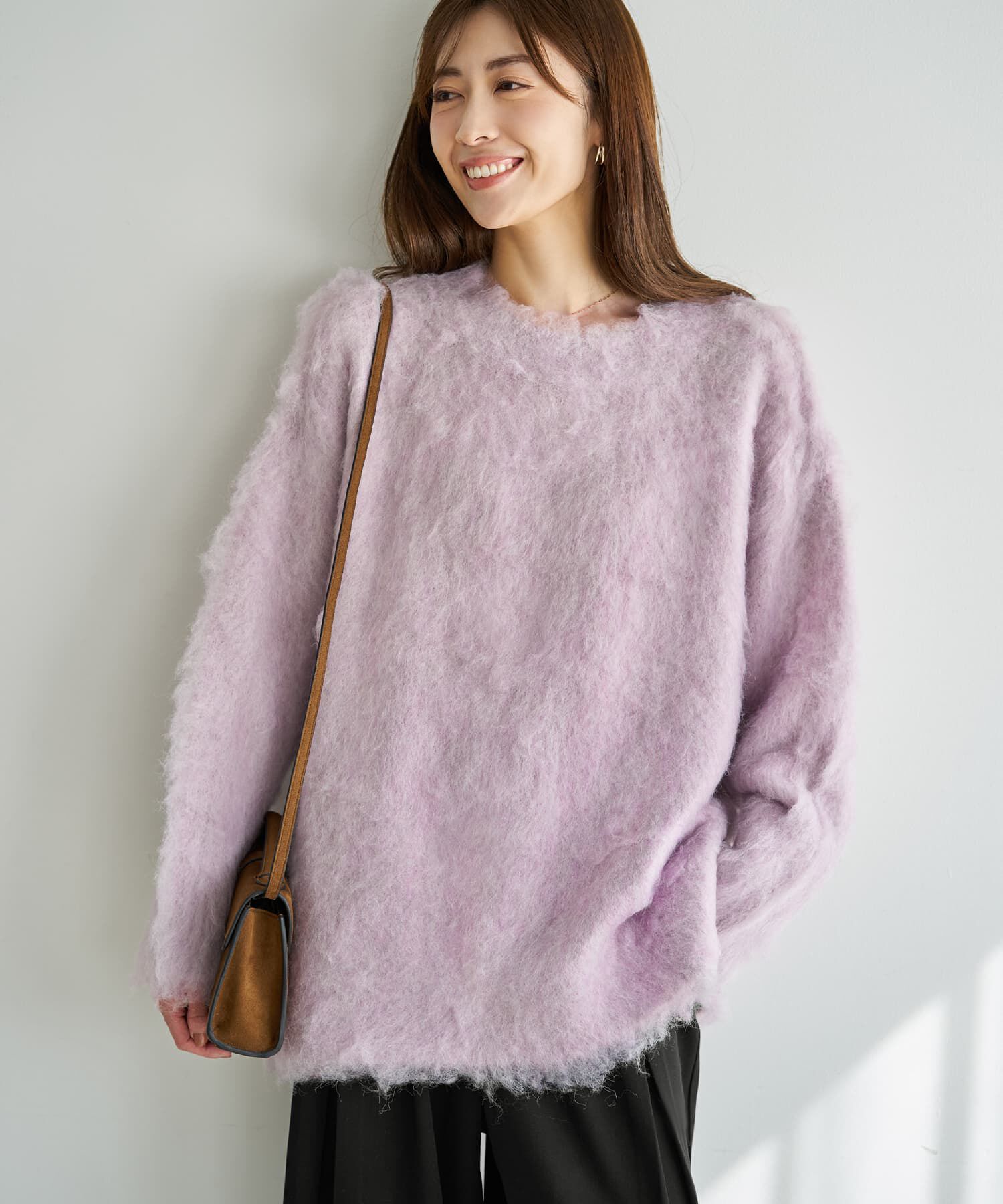 STYLE DELI「【LUXE】ふわふわ毛起こしブークレプルオーバー」|ニット・セーター|