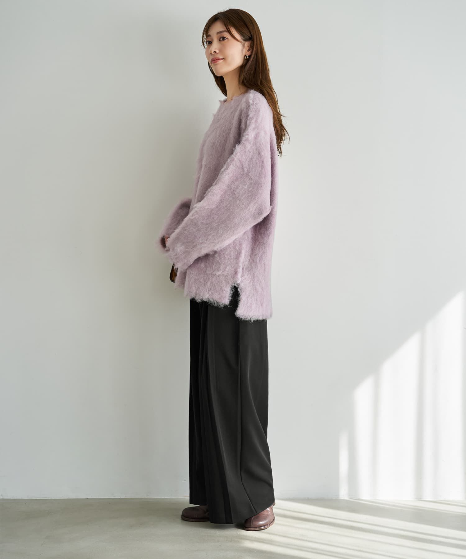 STYLE DELI「【LUXE】ふわふわ毛起こしブークレプルオーバー」|ニット・セーター|