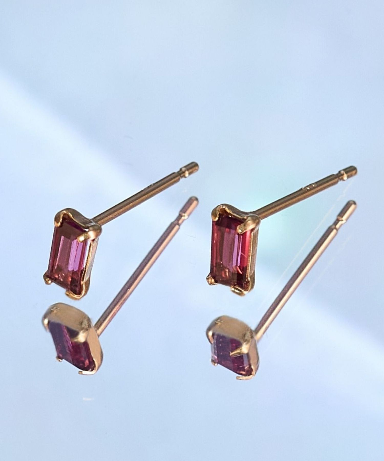 JUPITER「【K10】天然石カクテルプチピアス/ロードライトガーネット」|ピアス|