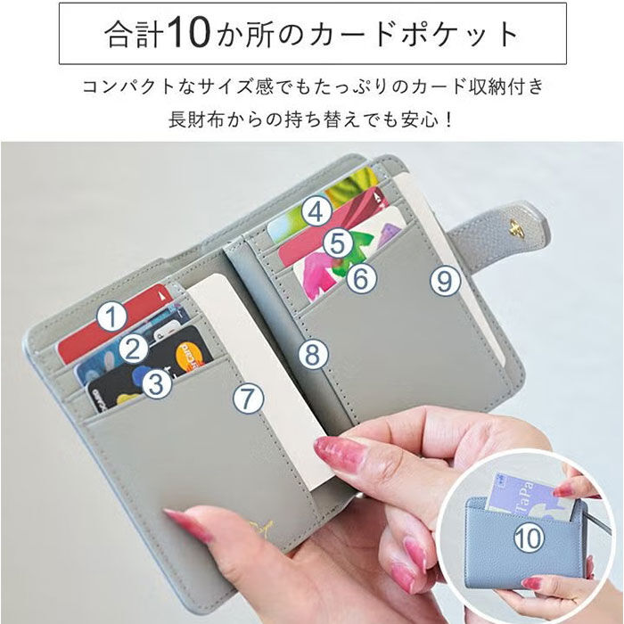 BACKYARD FAMILY「LIZDAYS 二つ折り財布 通販 リズデイズ ウォレット コンパクト お財布 小銭入れ」|財布|