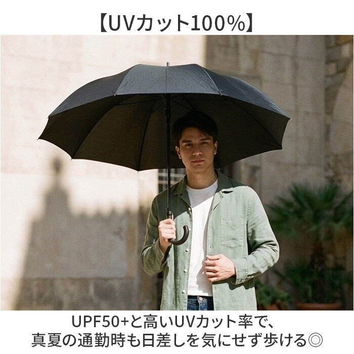 BACKYARD FAMILY「晴雨兼用傘 長傘 遮熱 メンズ 通販 傘 晴雨兼用 75cm 75センチ 日傘 遮光 ジャンプ傘」|傘|