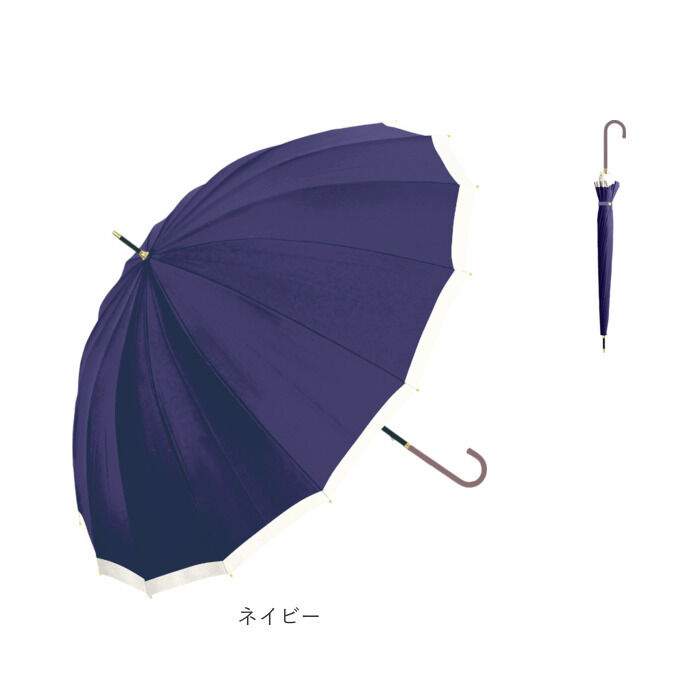 BACKYARD FAMILY「傘 16本骨 レディース おしゃれ 通販 耐風傘 晴雨兼用傘 55cm 手開き 長傘 耐風」|傘|