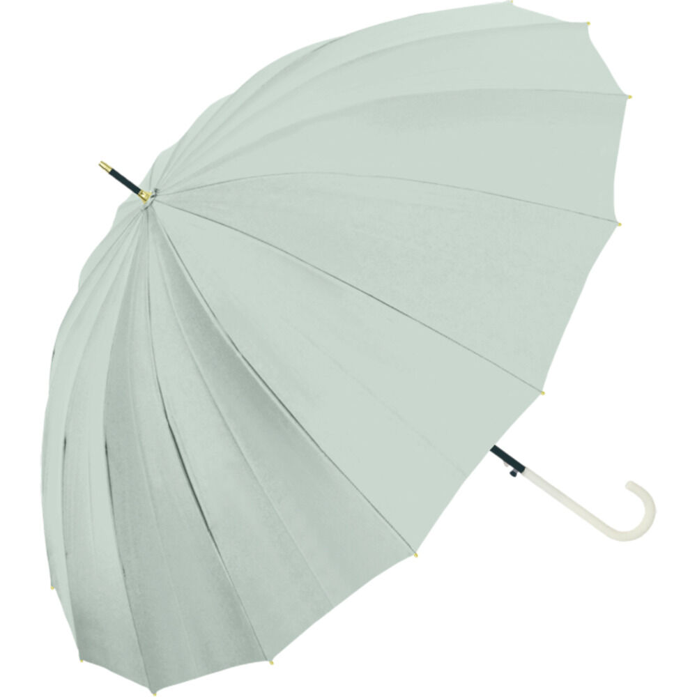 BACKYARD FAMILY「傘 16本骨 レディース おしゃれ 通販 耐風傘 晴雨兼用傘 ジャンプ傘 55cm 長傘 耐風」|傘|グリーン1