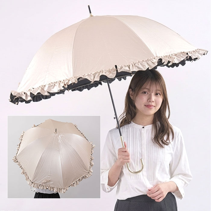 BACKYARD FAMILY「晴雨兼用傘 長傘 レディース 通販 60cm 60センチ 晴雨兼用長傘 大きい ジャンプ傘」|傘|