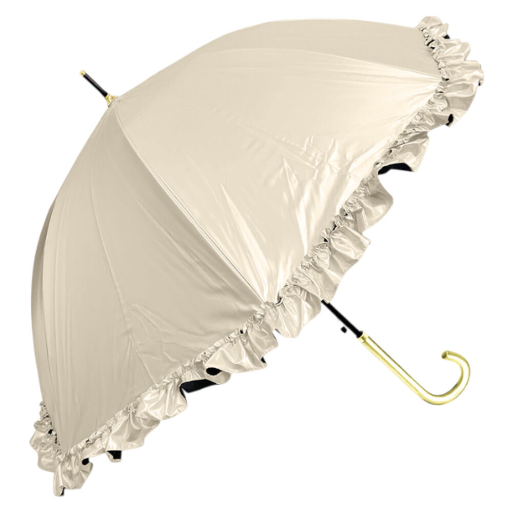 BACKYARD FAMILY「晴雨兼用傘 長傘 レディース 通販 60cm 60センチ 晴雨兼用長傘 大きい ジャンプ傘」|傘|ベージュ1