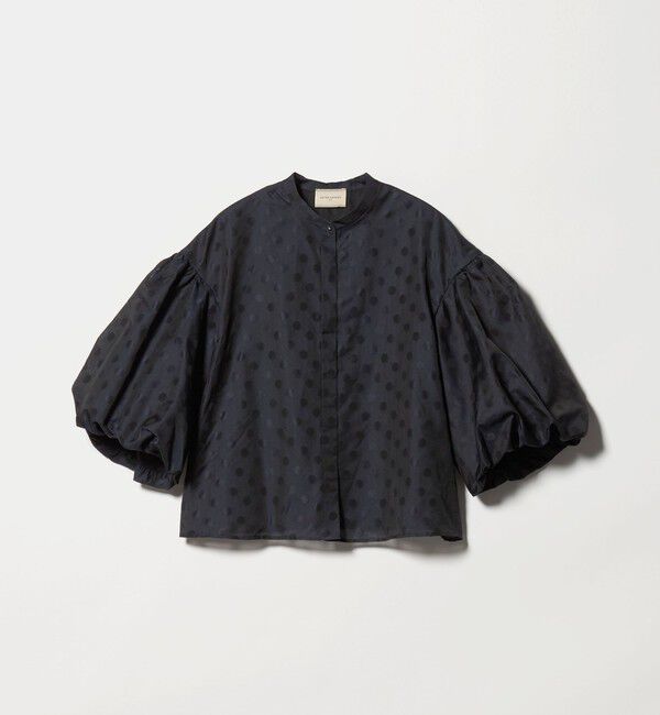 UNITED ARROWS「シアー ドット パフ ブラウス ‐ウォッシャブル‐」|シャツ・ブラウス|