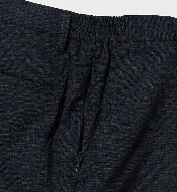 UNITED ARROWS「COOL DOTS プリント サイドシャーリング 1プリーツ パンツ ウォッシャブル ストレッチ」|スラックス|