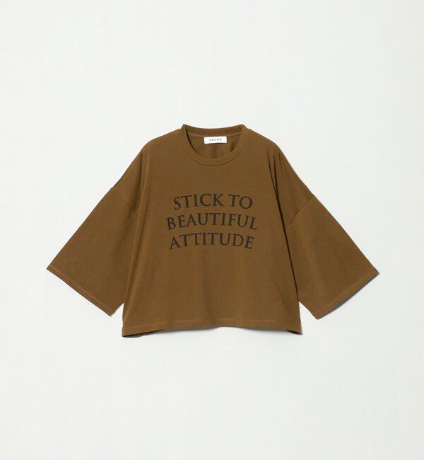 UNITED ARROWS「＜SACRA＞６分袖 レター Tシャツ」|Tシャツ・カットソー|
