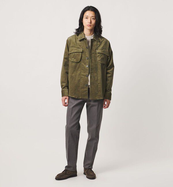 UNITED ARROWS「ドリル 5ポケット ベーシック ノープリーツ パンツ」|チノ|