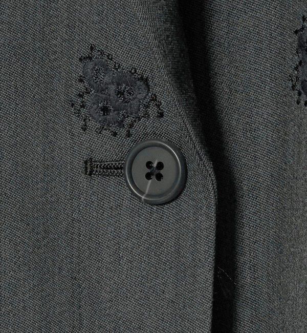 UNITED ARROWS「フラワー ジャガード バックフレア ジャケット」|テーラードジャケット|