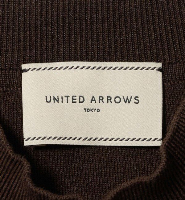UNITED ARROWS「５分袖 ミニ ハイネック ニット ‐ウォッシャブル‐」|ニット・セーター|