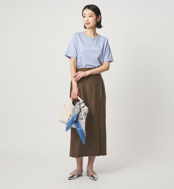 UNITED ARROWS green label relaxing「ロゴ ショートスリーブ プルオーバー カットソー 接触冷感」|Tシャツ・カットソー|