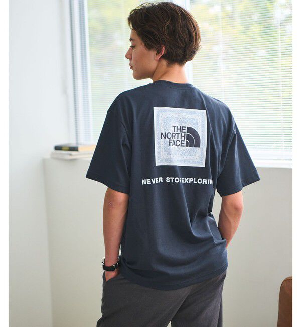 UNITED ARROWS green label relaxing「【WEB限定】＜THE NORTH FACE＞ショートスリーブ バンダナ Tシャツ」|Tシャツ・カットソー|NAVY