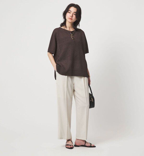 UNITED ARROWS green label relaxing「ドライクロス ニーハイワイド オフホワイト マシンウォッシャブル  通気性」|その他|