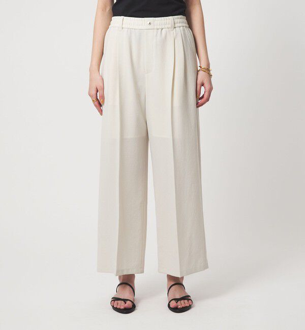UNITED ARROWS green label relaxing「ドライクロス ニーハイワイド オフホワイト マシンウォッシャブル  通気性」|その他|
