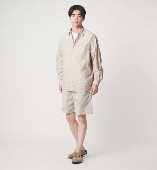 UNITED ARROWS green label relaxing「ナイロン コットン チェック ジャストルーズ 長袖 シャツ」|シャツ・ブラウス|