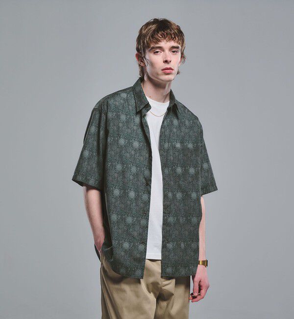 UNITED ARROWS green label relaxing「William Morris ジャストルーズ 半袖 シャツ」|シャツ・ブラウス|