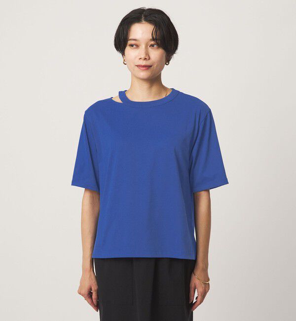 UNITED ARROWS green label relaxing「デコルテスリット Tシャツ 吸水速乾」|Tシャツ・カットソー|