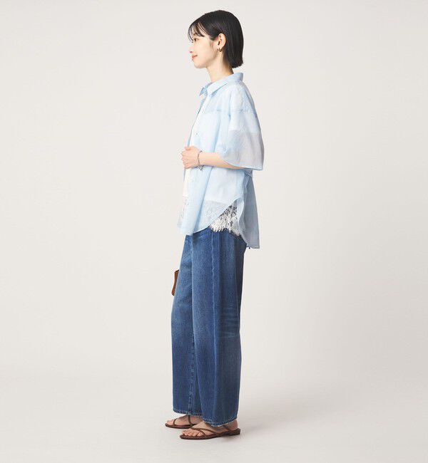 UNITED ARROWS green label relaxing「スソ レース ショートスリーブ カットソー」|Tシャツ・カットソー|