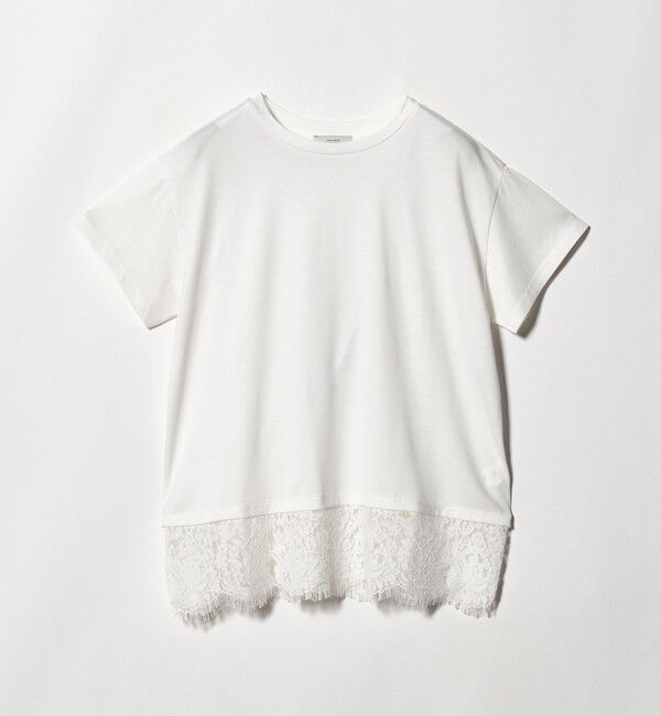 UNITED ARROWS green label relaxing「スソ レース ショートスリーブ カットソー」|Tシャツ・カットソー|