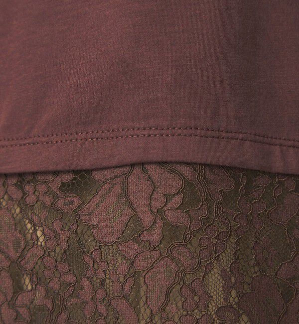 UNITED ARROWS green label relaxing「スソ レース ショートスリーブ カットソー」|Tシャツ・カットソー|