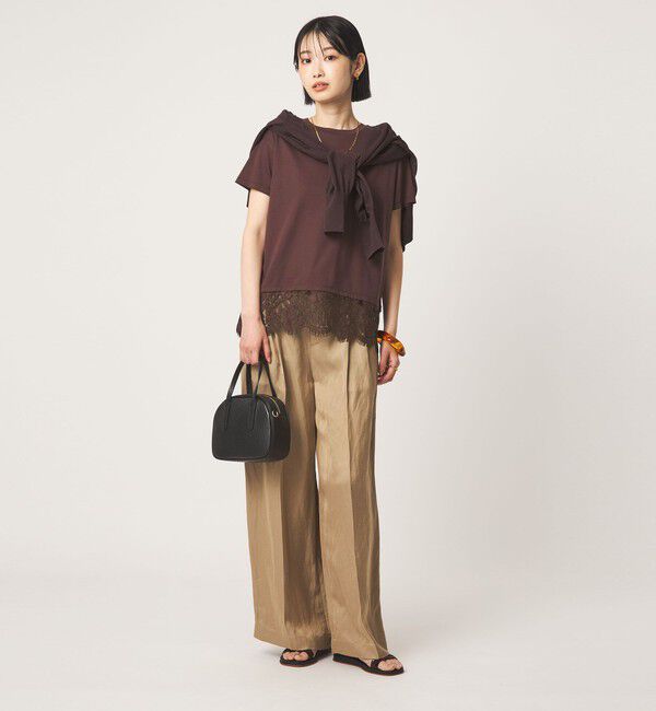 UNITED ARROWS green label relaxing「スソ レース ショートスリーブ カットソー」|Tシャツ・カットソー|