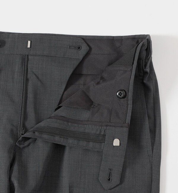 UNITED ARROWS green label relaxing「A+ air TW サイロ ピンチェック アジャスター スラックス -接触冷感・通気性-」|スラックス|