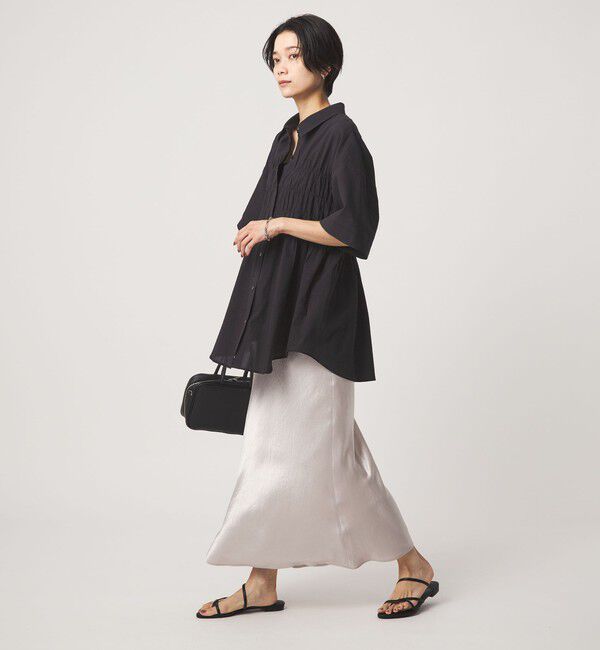 UNITED ARROWS green label relaxing「シャーリング ブラウス」|シャツ・ブラウス|