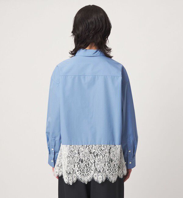 UNITED ARROWS green label relaxing「レース ドッキング シャツ」|シャツ・ブラウス|
