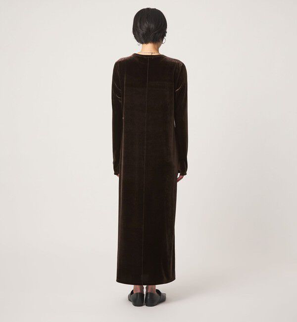 UNITED ARROWS green label relaxing「［size SHORTあり］ベロア ロングスリーブ ワンピース」|ワンピース|