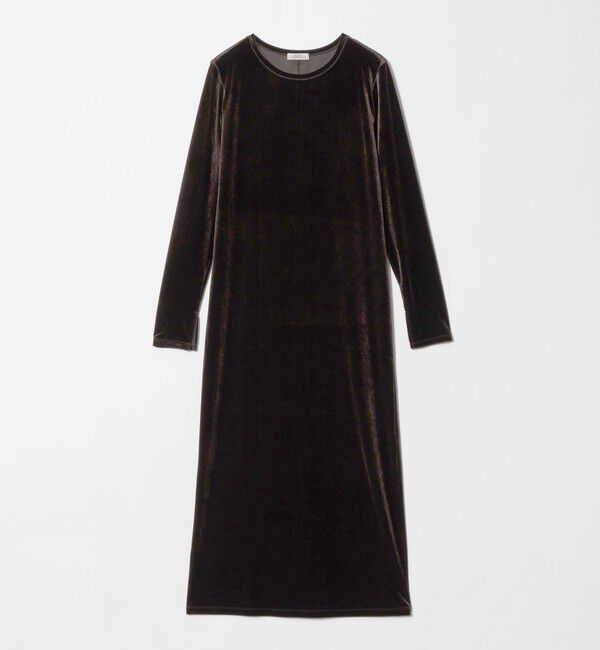 UNITED ARROWS green label relaxing「［size SHORTあり］ベロア ロングスリーブ ワンピース」|ワンピース|