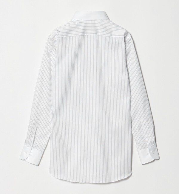 UNITED ARROWS green label relaxing「コットン ツイル ストライプ クレリック ワイドカラー ドレスシャツ -イージーアイロン-」|シャツ・ブラウス|