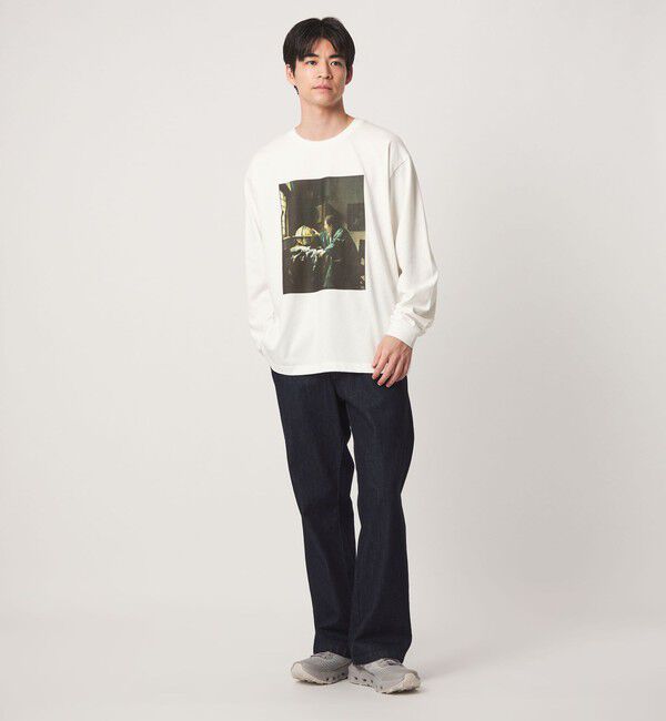 UNITED ARROWS green label relaxing「フェルメール クルーネック プリント 長袖 Tシャツ」|Tシャツ・カットソー|