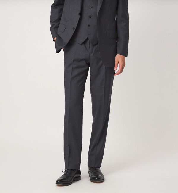 UNITED ARROWS green label relaxing「REDA ハウンドトゥース スリム NP スーツパンツ」|スーツ|DK.GRAY