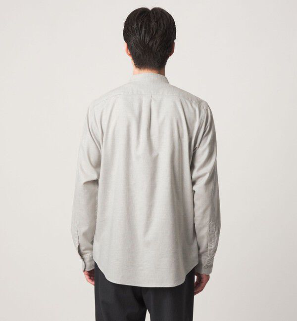 UNITED ARROWS green label relaxing「ナチュラル フィット ビエラバンドカラー 長袖 シャツ」|シャツ・ブラウス|