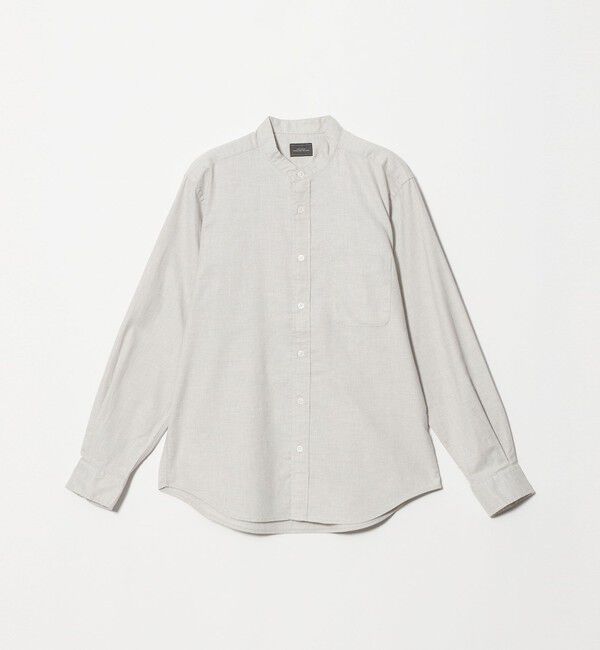 UNITED ARROWS green label relaxing「ナチュラル フィット ビエラバンドカラー 長袖 シャツ」|シャツ・ブラウス|